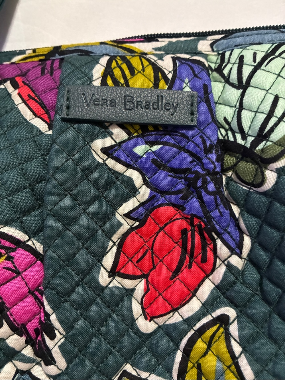 VERA BRADLEY Falling Leaves Tote/Satchel. Detachable shoulder strap. 12x9x5 NWOT - Picture 7 of 8